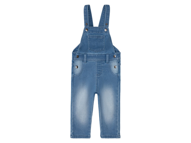 lupilu® Baby Latzhose Sweatdenim, mit Bio-Baumwolle Räumungsverkauf