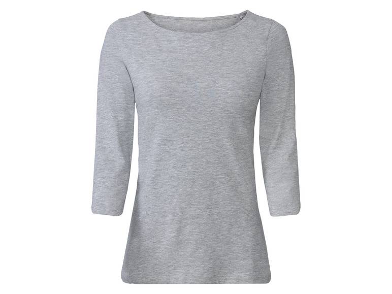esmara® Damen Langarmshirts, 2 Stück, mit hohem Baumwollanteil Super Sparpreis