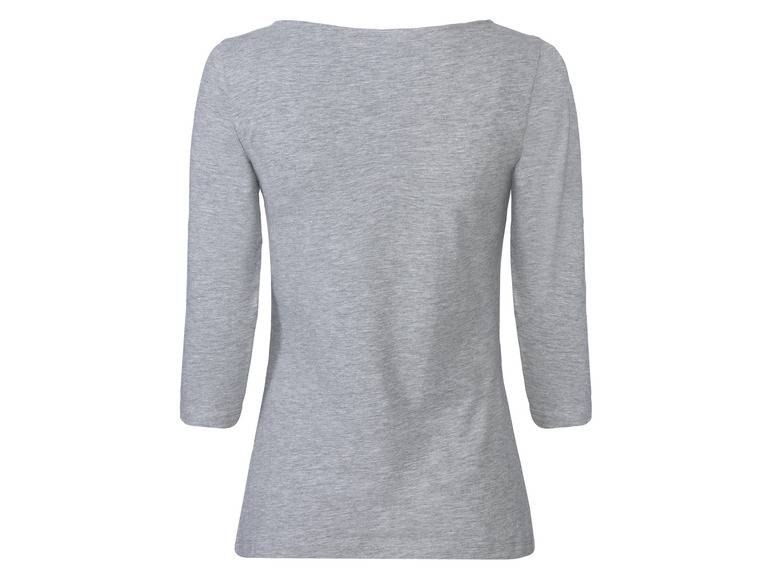 esmara® Damen Langarmshirts, 2 Stück, mit hohem Baumwollanteil Super Sparpreis