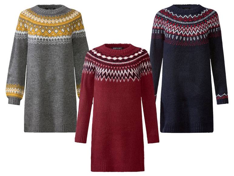 esmara® Damen Strickkleid mit Jacquardmuster JETZT KAUFEN