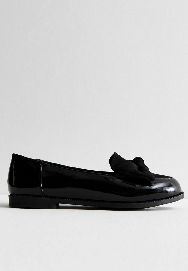 New Look Wide Fit New Look Wide Fit COMFORT WIDE FIT BOW FRONT - Slip-ons - black Super Rabatt