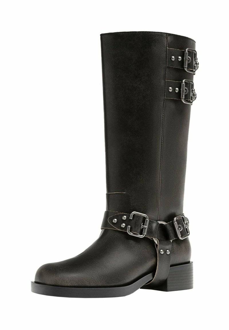 Stradivarius Stradivarius Cowboy/Biker boots - dark grey Black Friday Preise