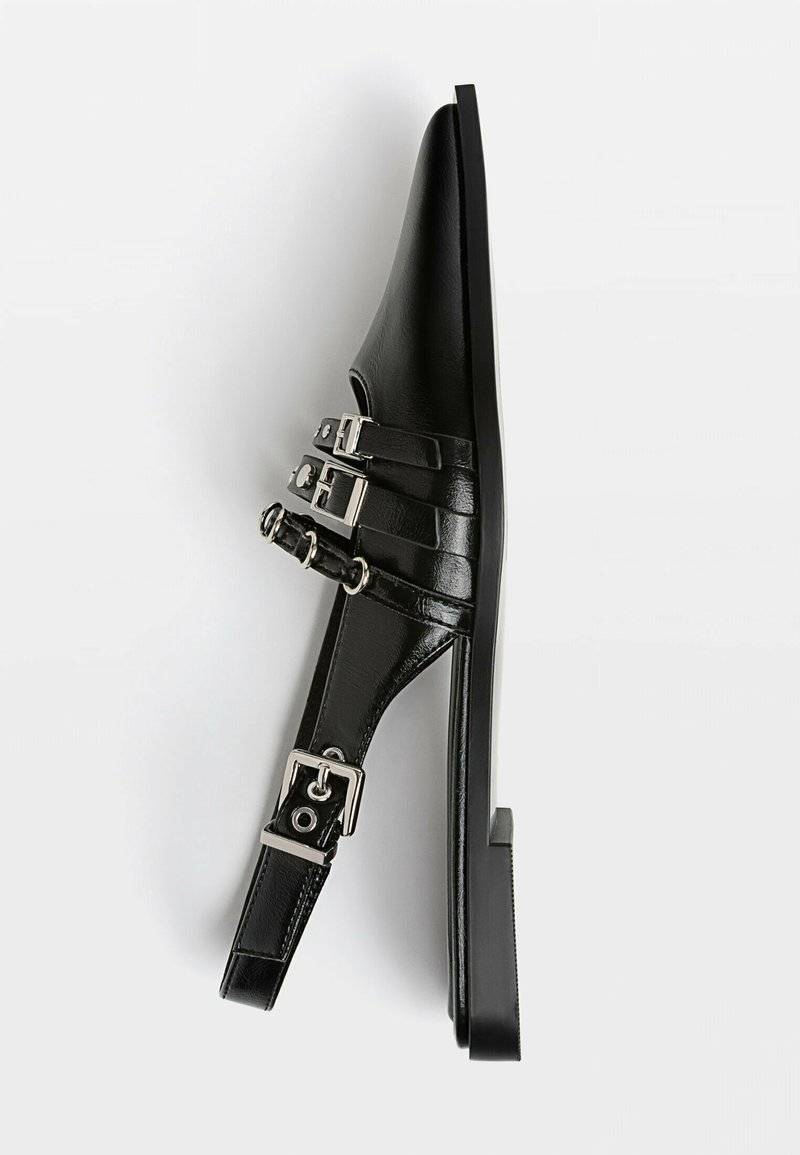 Stradivarius Stradivarius Slingback ballet pumps - black 50% Rabatt für begrenzte Zeit