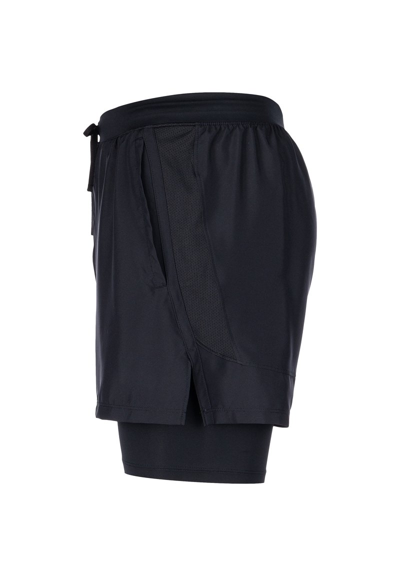 Under Armour Under Armour LAUNCH SHORTS 2-IN-1 - Sports shorts - black black reflective Fabrikladen