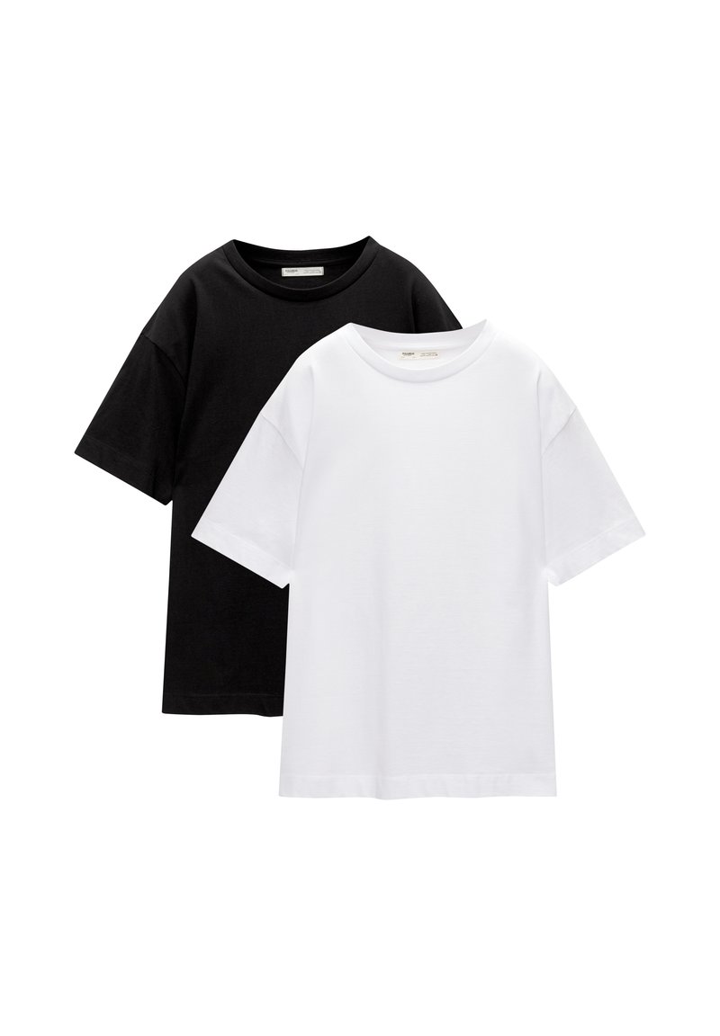 PULL&BEAR PULL&BEAR SHORT SLEEVE - PACK OF 2 - Basic T-shirt - white Fabrikpreis