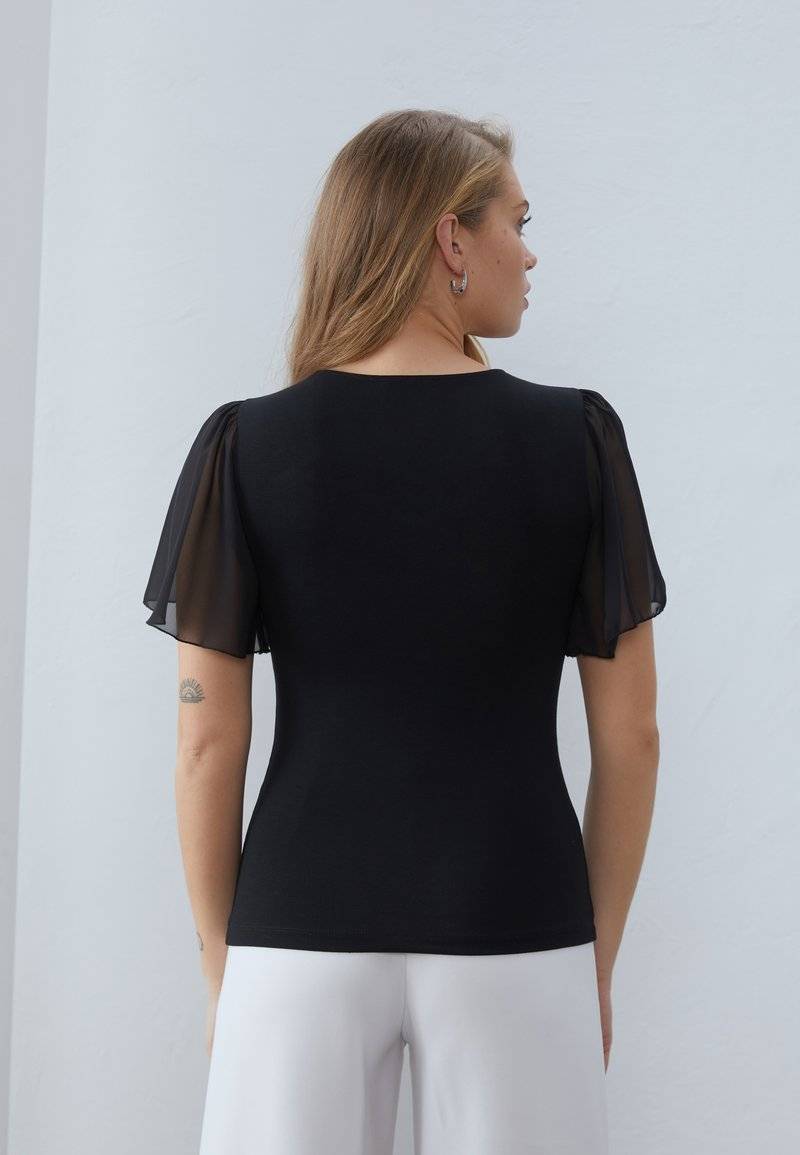 Anna Field Anna Field Print T-shirt - black Sonderangebot
