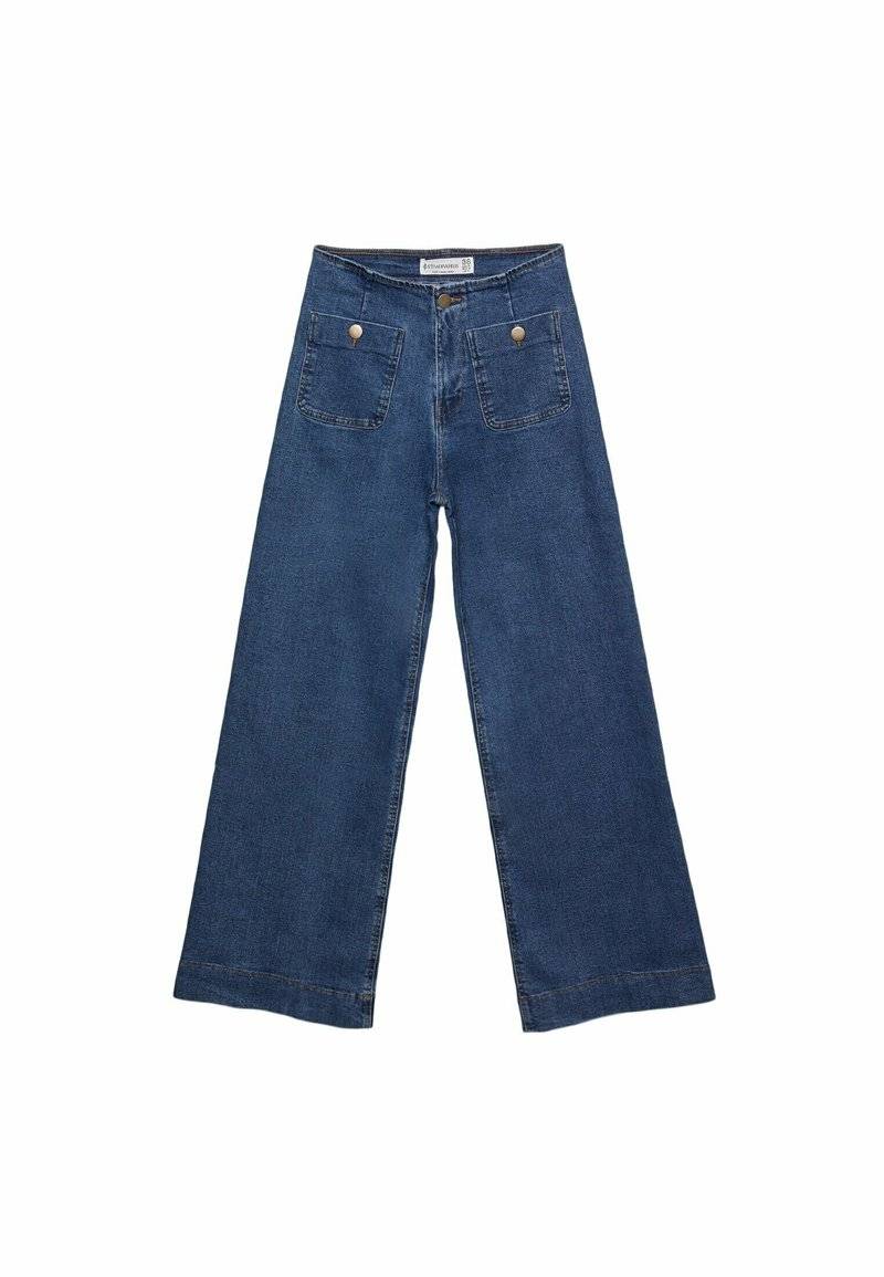Stradivarius Stradivarius MINIMALIST WITH POCKETS - Flared Jeans - royal blue Rabatt
