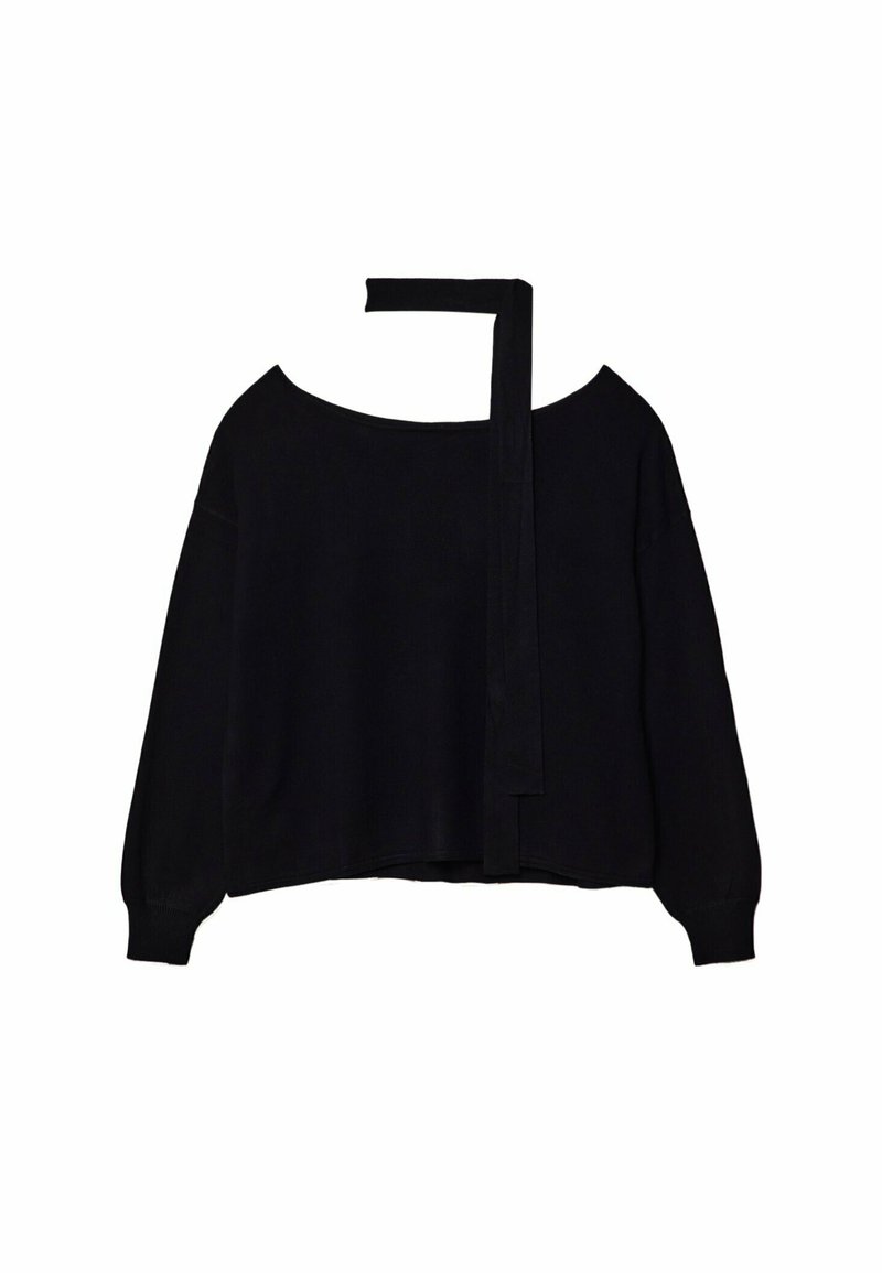 Stradivarius Stradivarius BOAT NECK - Jumper - black Günstig kaufen