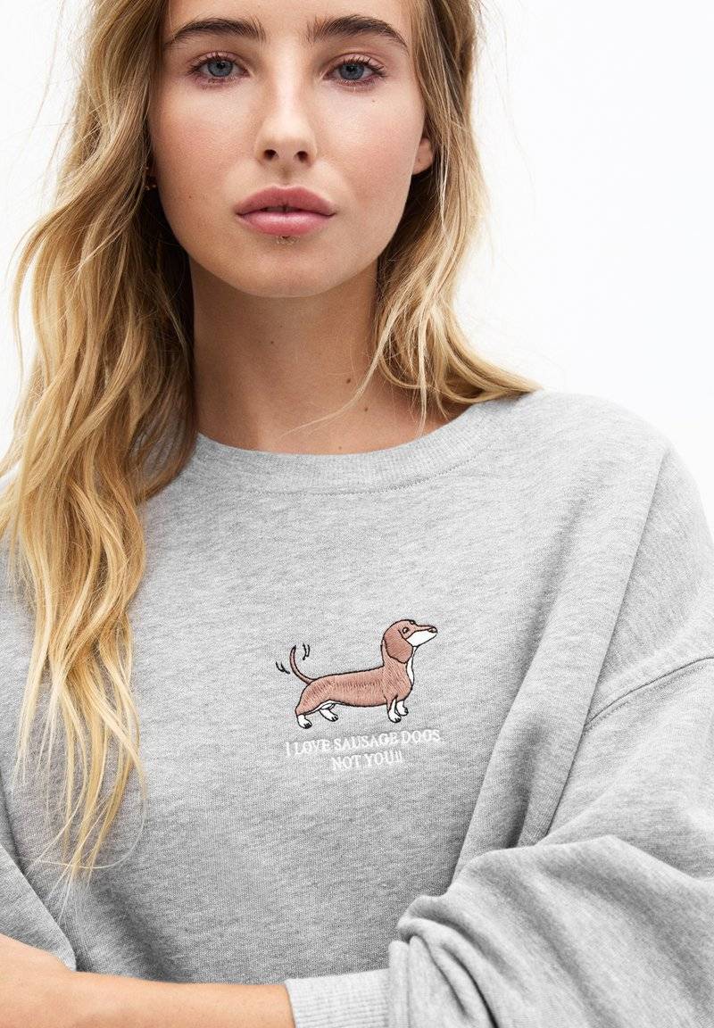 PULL&BEAR PULL&BEAR DOG - Sweatshirt - grey Flash Sale