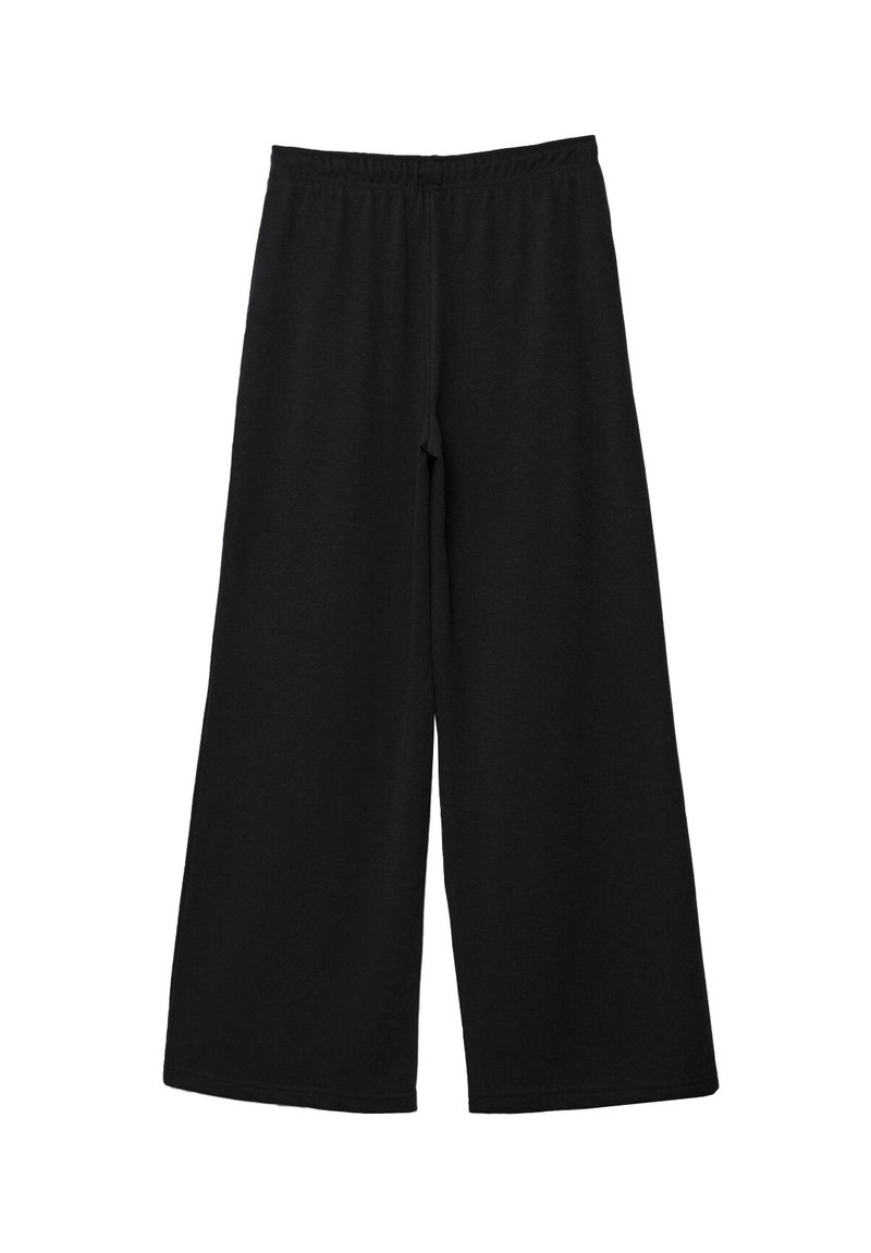 Stradivarius Stradivarius WIDE-LEG JOGGER - Tracksuit bottoms - black Cyber Monday