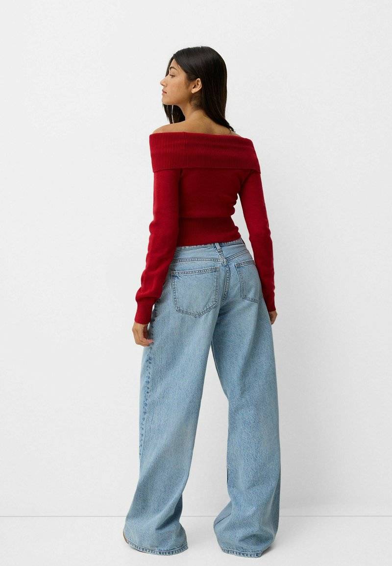 Bershka Bershka Jumper - red Weihnachtsangebot