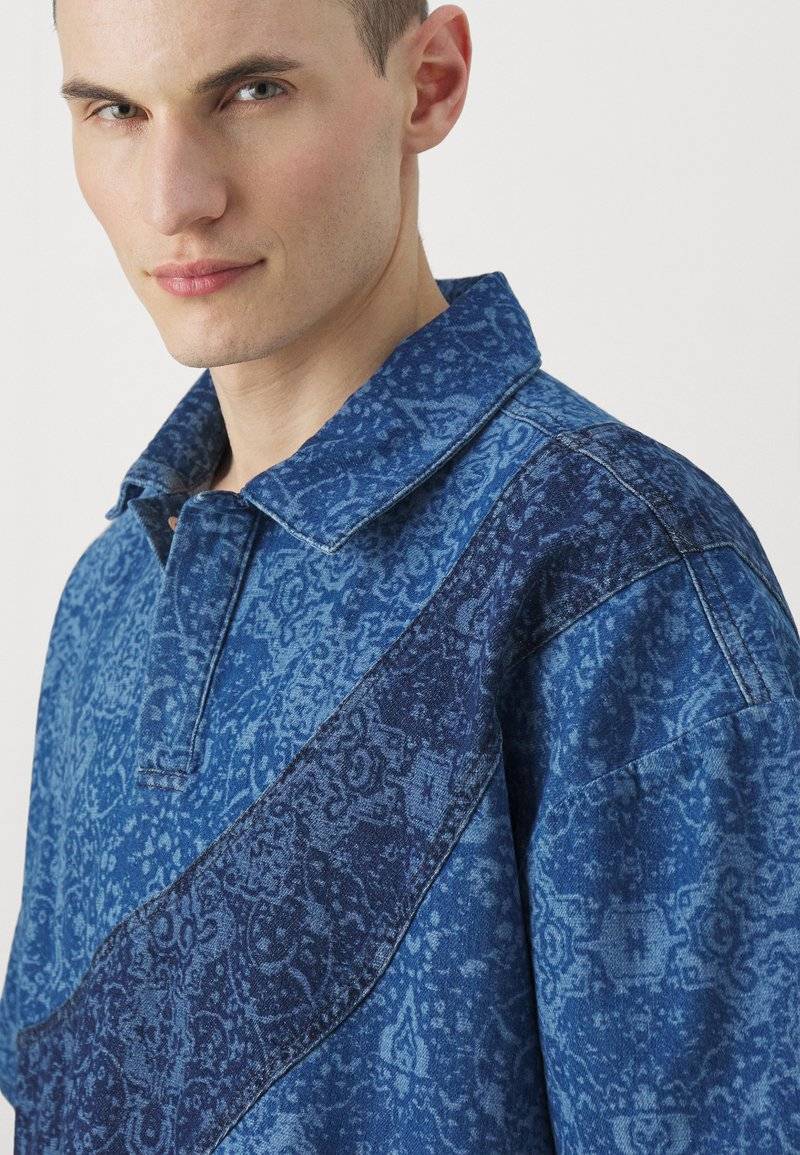 Les Benjamins Les Benjamins TEE UNISEX - Button-down blouse - blue Lagerräumung