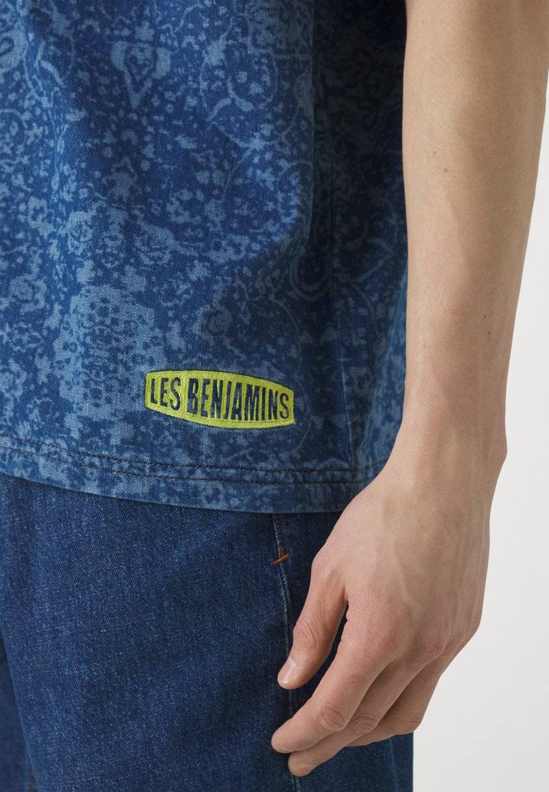 Les Benjamins Les Benjamins TEE UNISEX - Button-down blouse - blue Lagerräumung