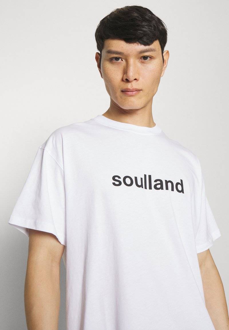 Soulland Soulland OCEAN UNISEX - Print T-shirt - white Räumungsverkauf