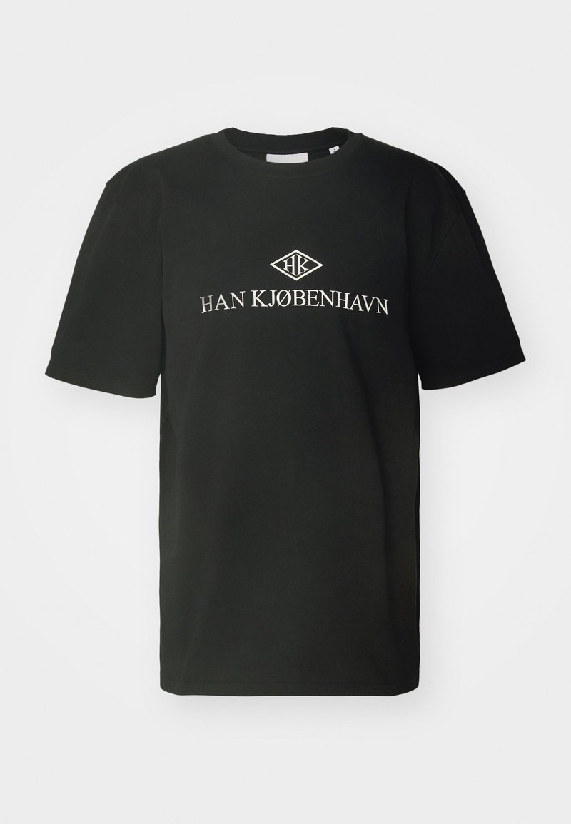 Han Kjøbenhavn Han Kjøbenhavn LOGO BOXY TEE UNISEX - Print T-shirt - black Kostenlose Rückgabe