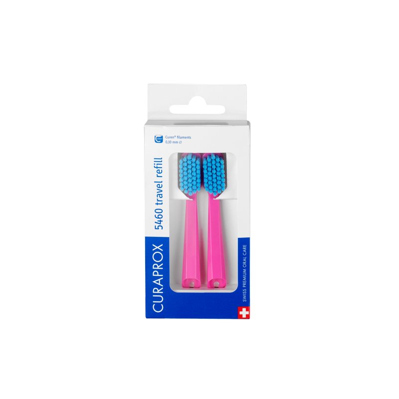 Curaprox Curaprox CS 5460 REFILL FOR TRAVEL SET - Dental care tool - pink Bis zu 65% Rabatt