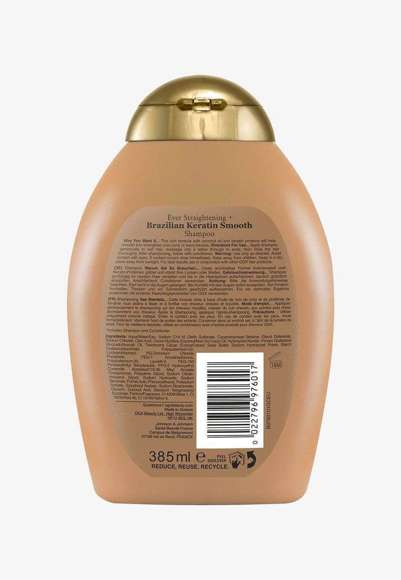 ogx ogx OGX EVER STRAIGHT BRAZILIAN KERATIN THERAPY SHAMPOO - Shampoo 50% Rabatt für begrenzte Zeit