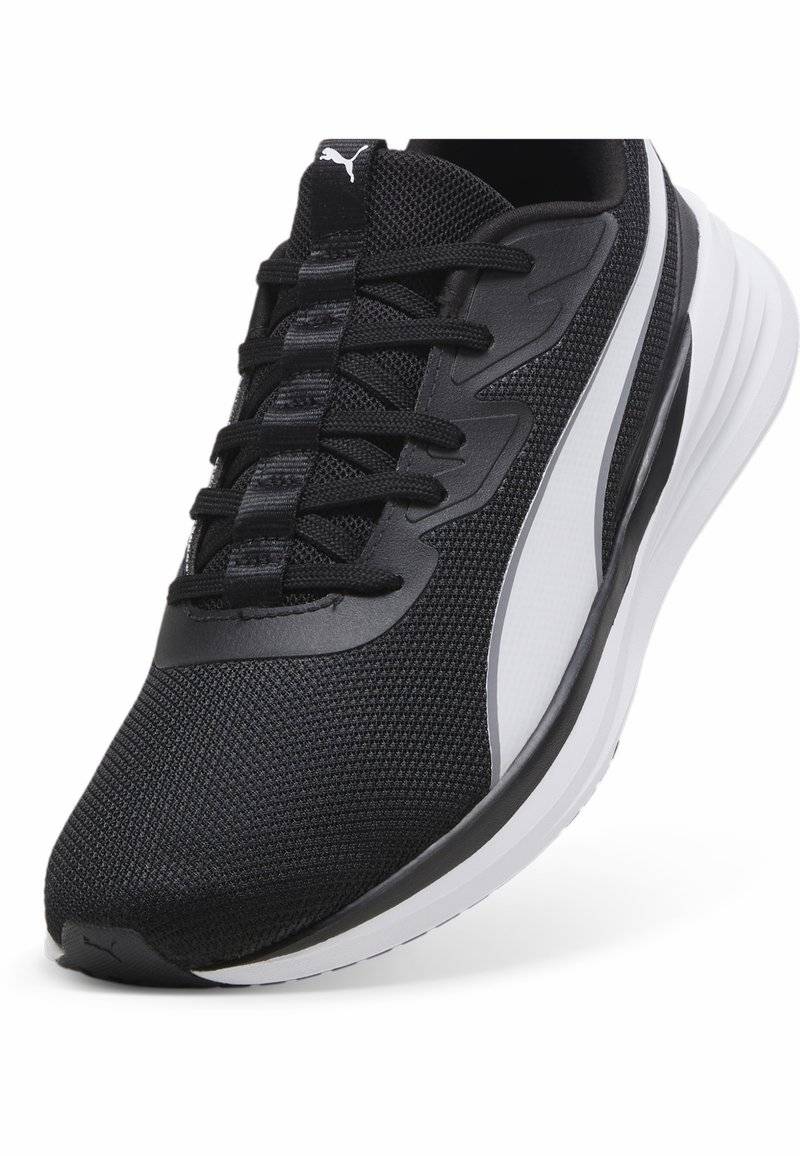 Puma Puma NIGHT RUNNER - Stability running shoes - black white Online Outlet