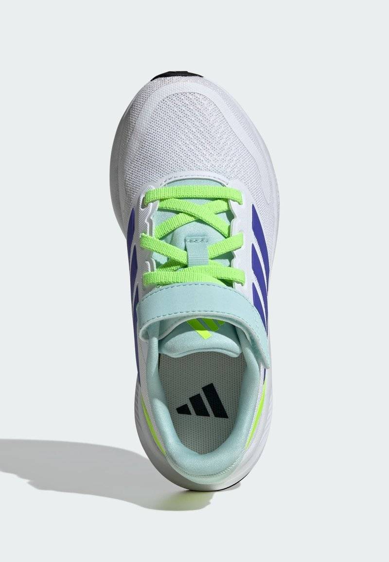 adidas Performance adidas Performance RUNFALCON 5 UNISEX - Neutral running shoes - cloud white blue lucid lemon Tiefpreis