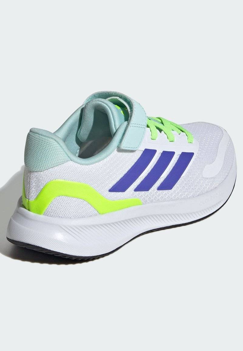 adidas Performance adidas Performance RUNFALCON 5 UNISEX - Neutral running shoes - cloud white blue lucid lemon Tiefpreis