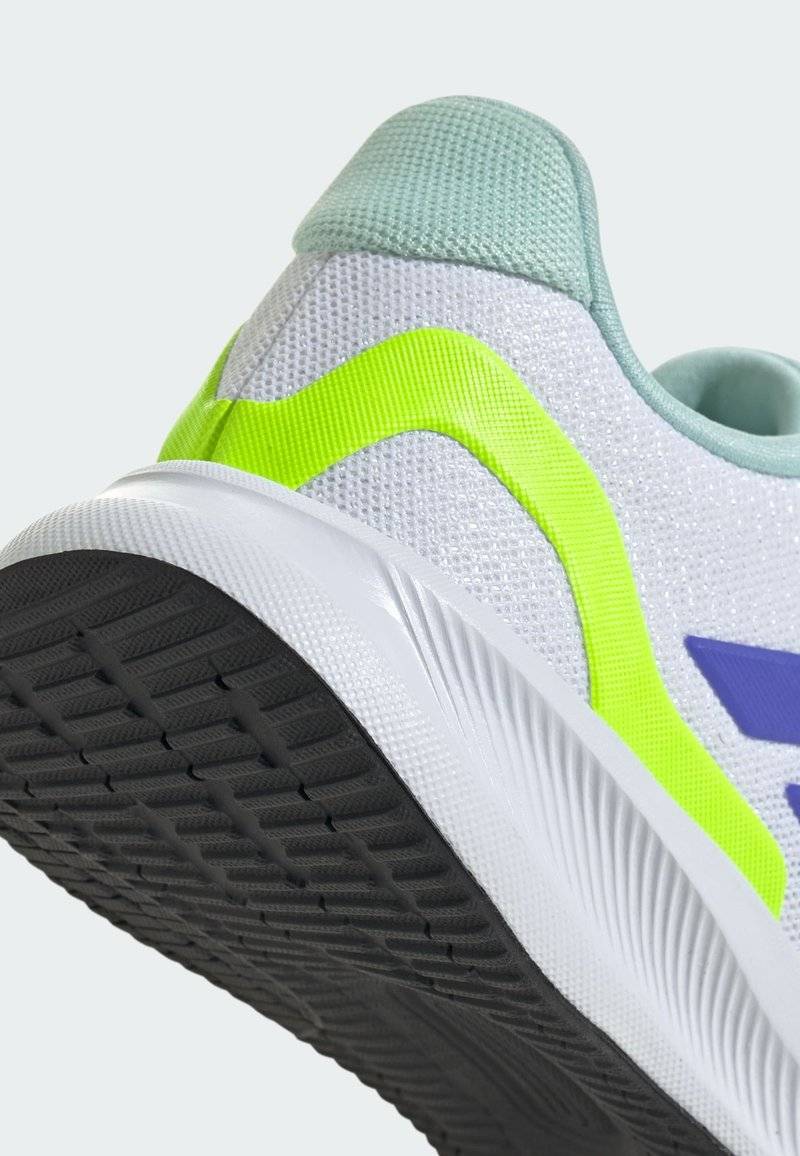 adidas Performance adidas Performance RUNFALCON 5 UNISEX - Neutral running shoes - cloud white blue lucid lemon Tiefpreis