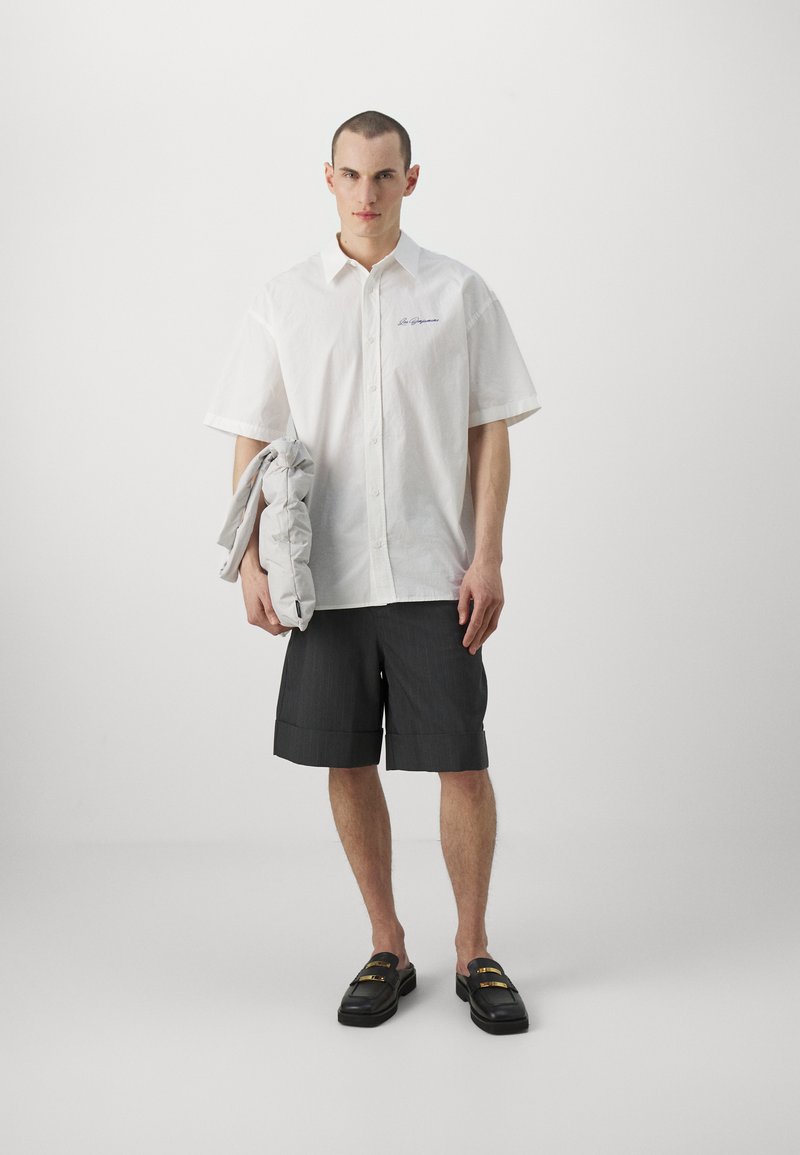 Les Benjamins Les Benjamins SHORT SLEEVE UNISEX - Button-down blouse - white Clearance-Verkauf