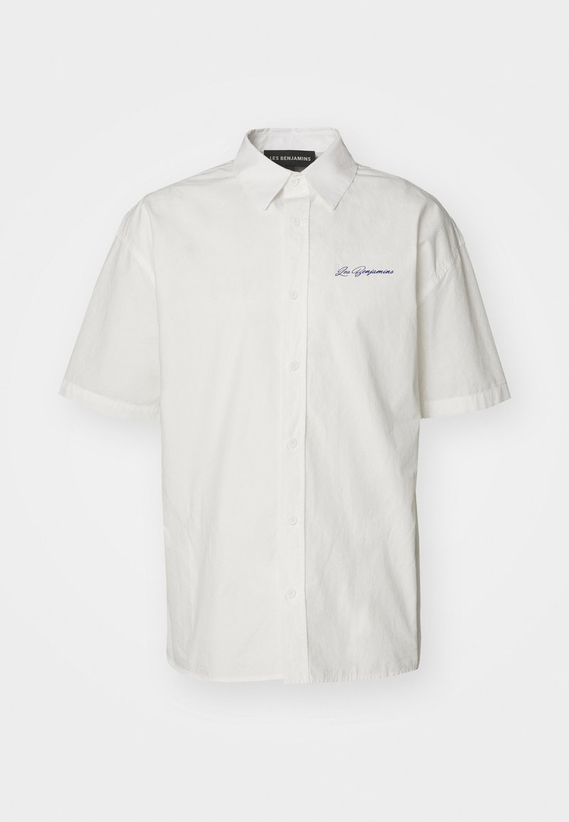 Les Benjamins Les Benjamins SHORT SLEEVE UNISEX - Button-down blouse - white Clearance-Verkauf