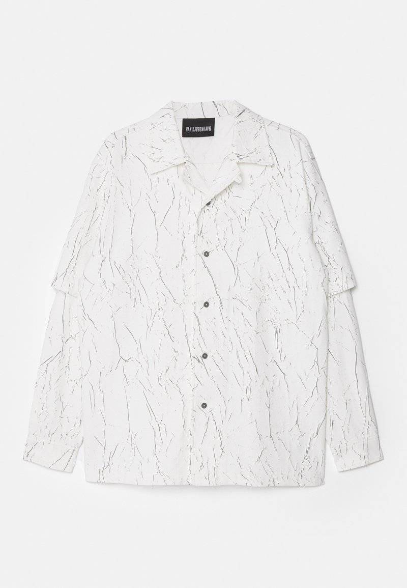Han Kjøbenhavn Han Kjøbenhavn WRINKLE TWO LAYERED UNISEX - Shirt - white Rabatte dieses Monats