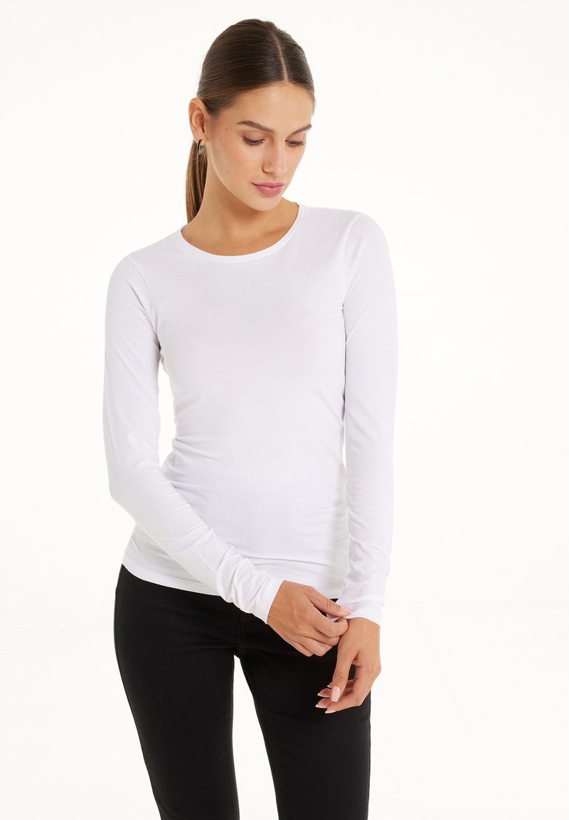 Tezenis Tezenis STRETCH ROUND-NECK - Long sleeved top - bianco Angebote