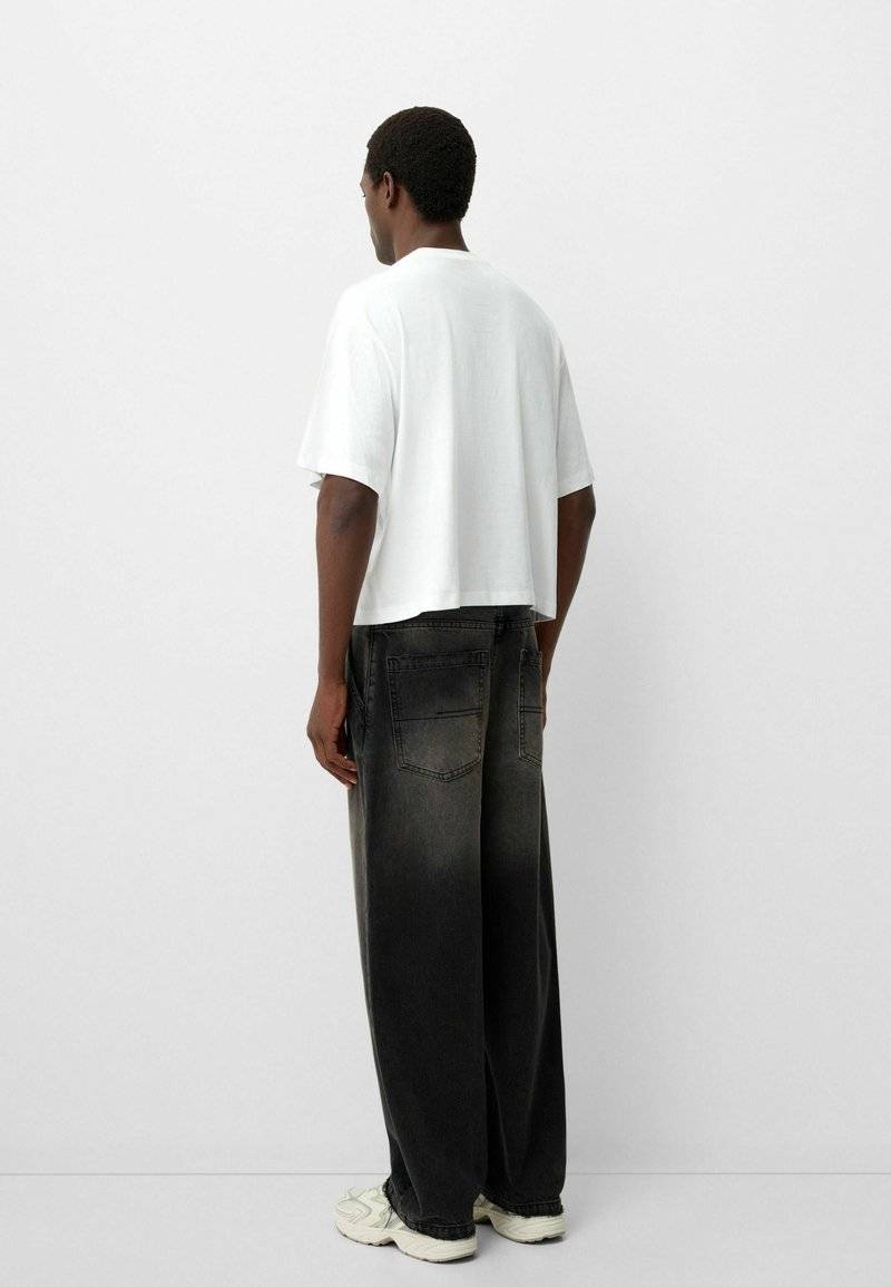 Bershka Bershka Relaxed fit jeans - black denim Meist gekauft