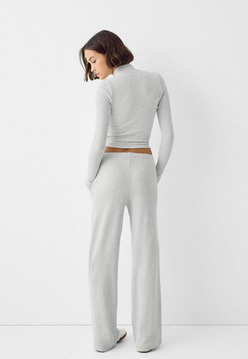 Bershka Bershka LONG SLEEVE - Cardigan - mottled grey Sonderangebot