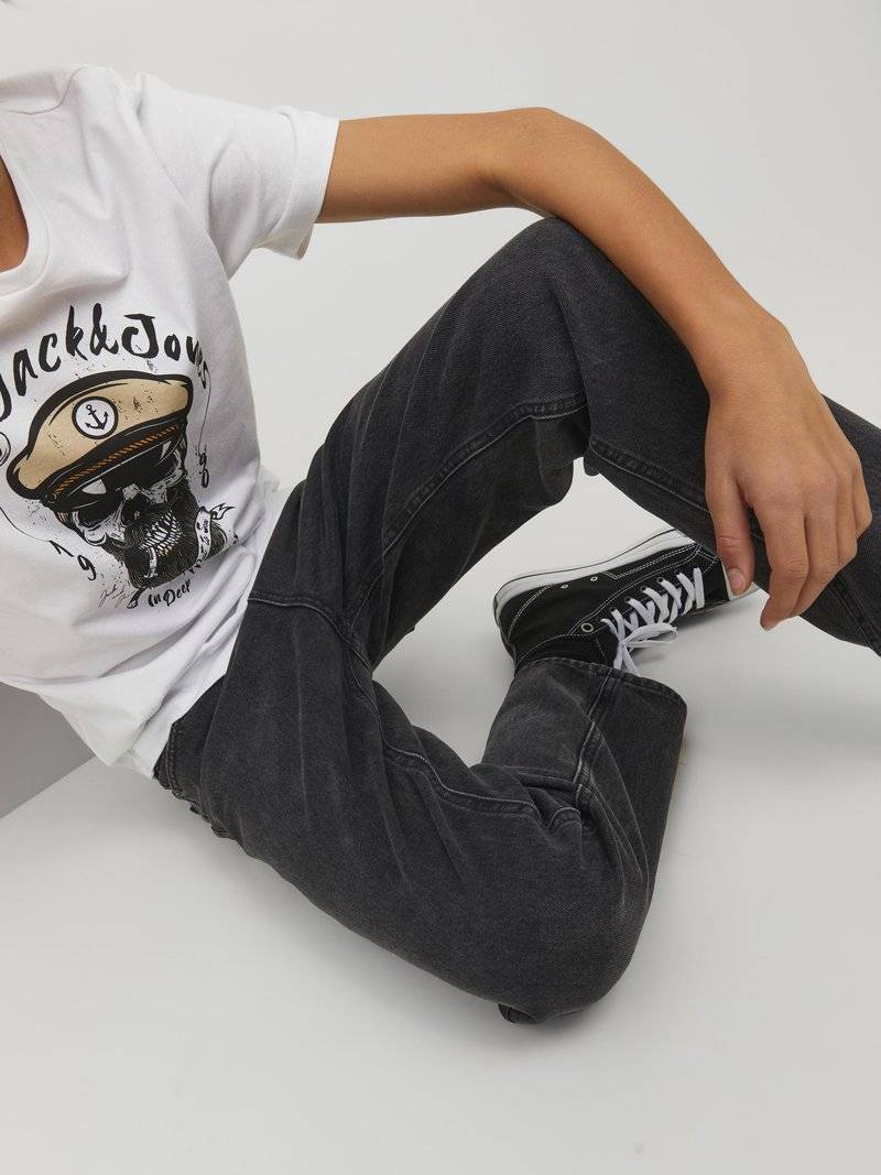 Jack & Jones Junior Jack & Jones Junior JJICHRIS JJORIGINAL - Relaxed fit jeans - black denim Günstig kaufen