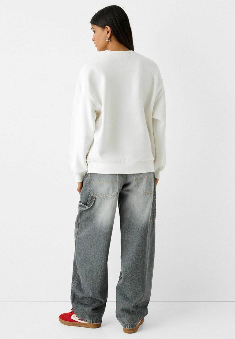 Bershka Bershka Sweatshirt - white Flash Sale