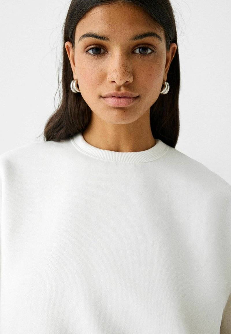 Bershka Bershka Sweatshirt - white Flash Sale