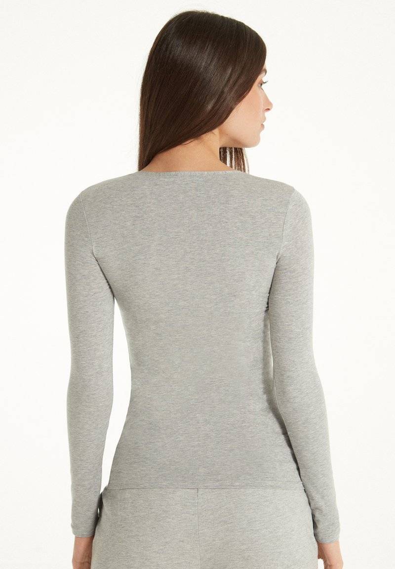 Tezenis Tezenis STRETCH ROUND-NECK - Long sleeved top - grigio melange chiar Online Shopping