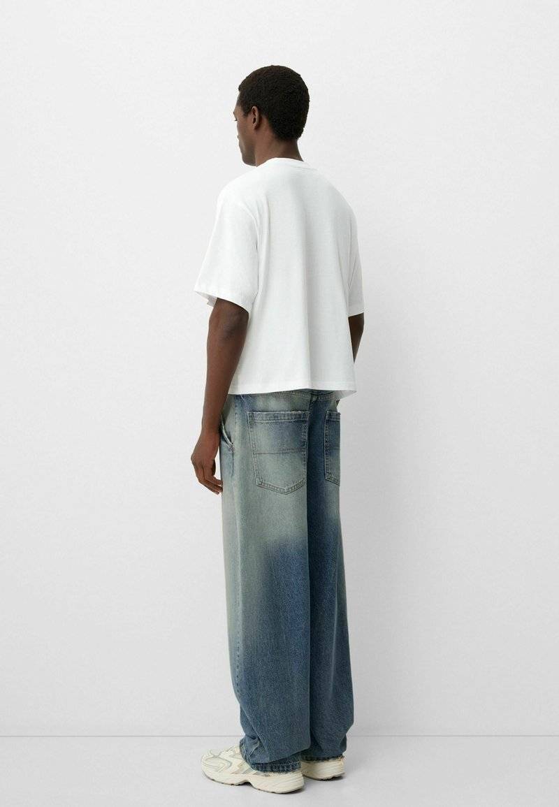 Bershka Bershka Relaxed fit jeans - blue grey Weihnachtsangebot