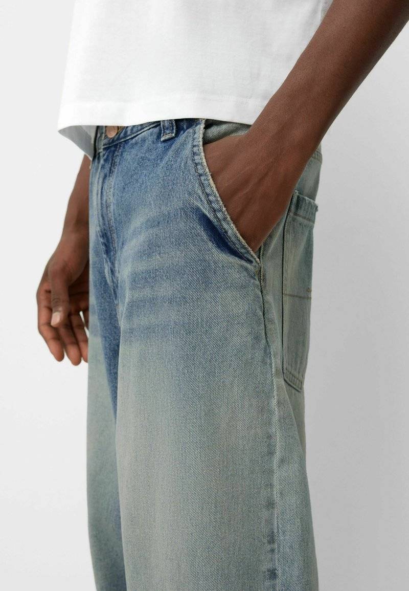 Bershka Bershka Relaxed fit jeans - blue grey Weihnachtsangebot
