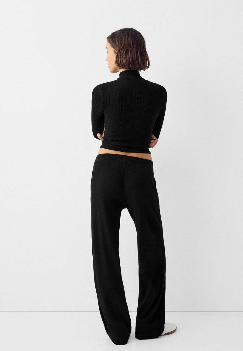 Bershka Bershka LONG SLEEVE - Cardigan - black Muttertagsangebot