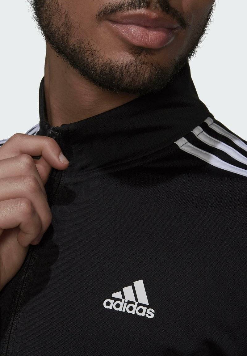 adidas Sportswear adidas Sportswear ESSENTIALS WARM-UP REGULAR 3-STRIPES - Training jacket - black Fabrikladen
