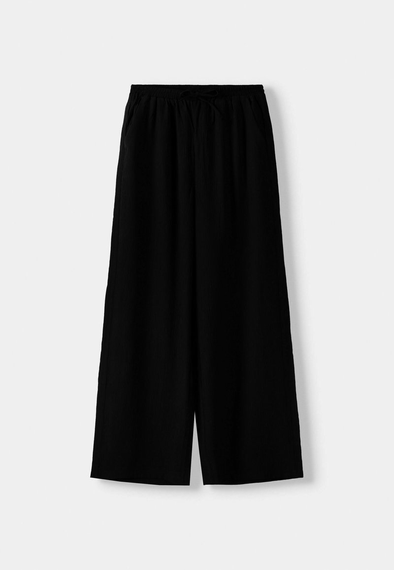 Bershka Bershka Trousers - black Sonderangebot