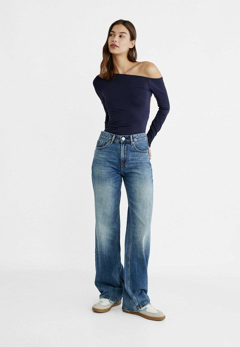 Stradivarius Stradivarius Straight leg jeans - blue Günstig kaufen
