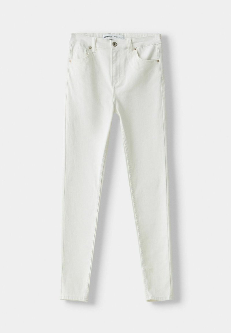 Bershka Bershka SUPER - Jeans Skinny Fit - white Weihnachtsangebot