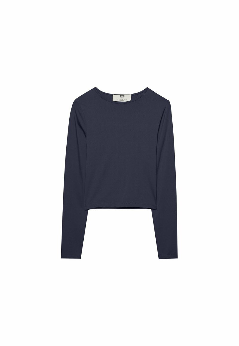 Stradivarius Stradivarius Long sleeved top - dark blue Osterangebot