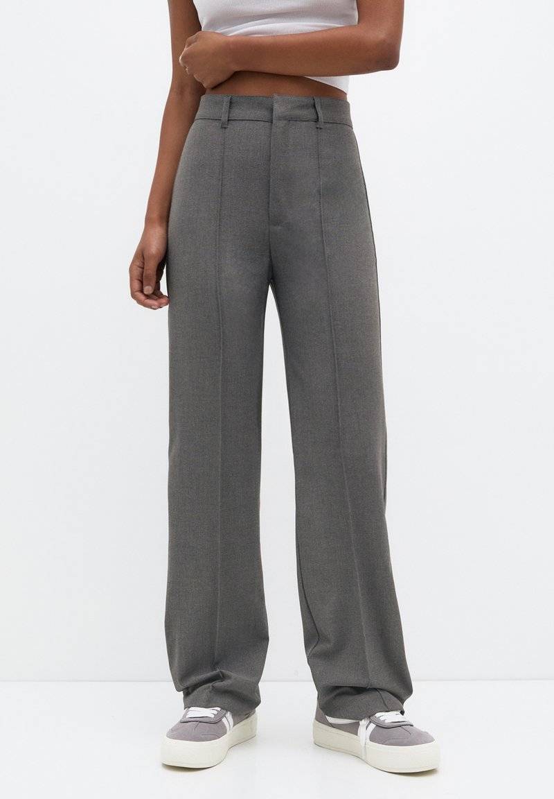 PULL&BEAR PULL&BEAR SMART SEAMED - Trousers - grey Vatertagsangebot