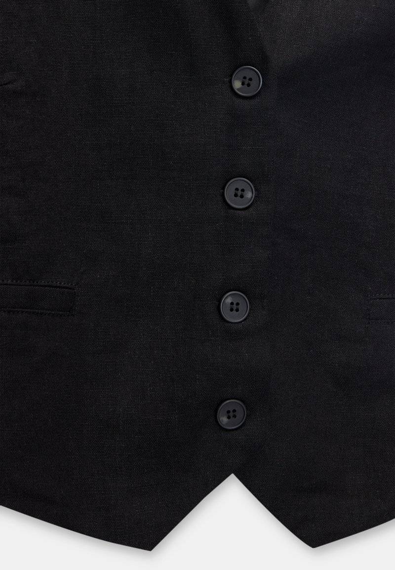 PULL&BEAR PULL&BEAR BASIC RUSTIC - Waistcoat - black Exklusivangebot