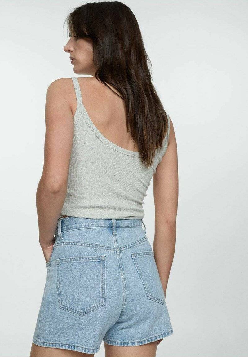 Mango Mango Denim shorts - light blue Saisonschlussverkauf