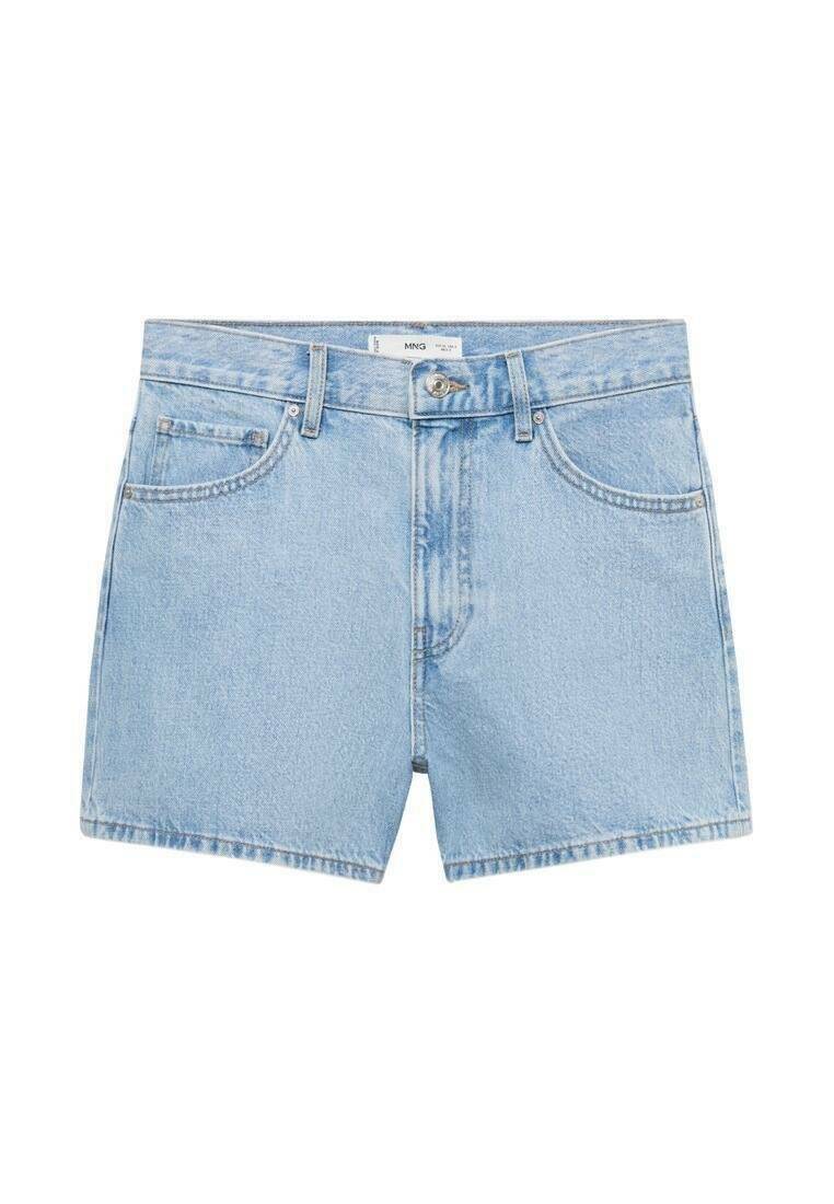 Mango Mango Denim shorts - light blue Saisonschlussverkauf