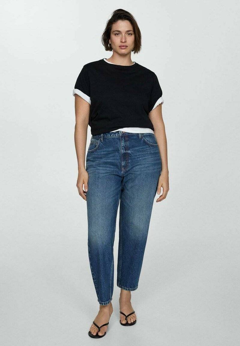 Mango Mango Relaxed fit jeans - bleu foncé Weihnachtsangebot