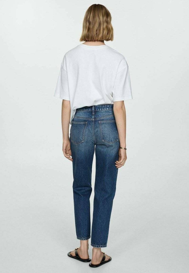 Mango Mango Relaxed fit jeans - bleu foncé Weihnachtsangebot