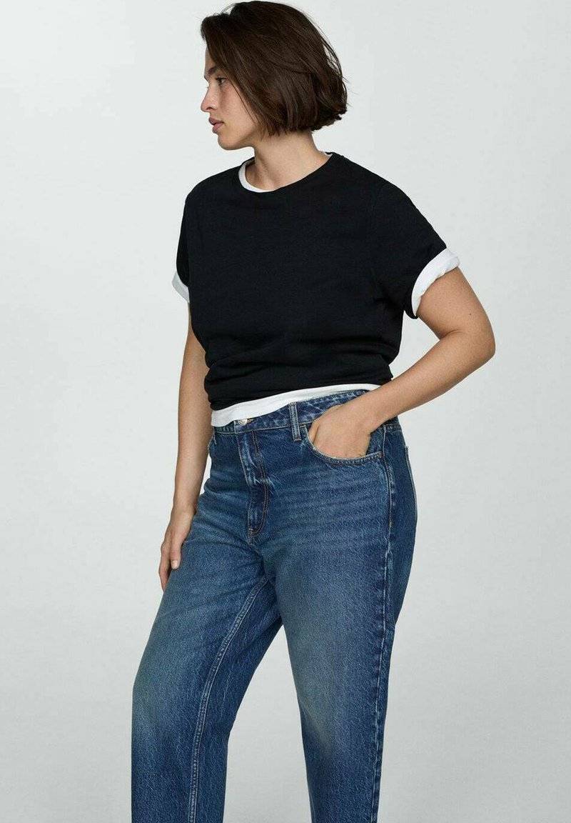 Mango Mango Relaxed fit jeans - bleu foncé Weihnachtsangebot